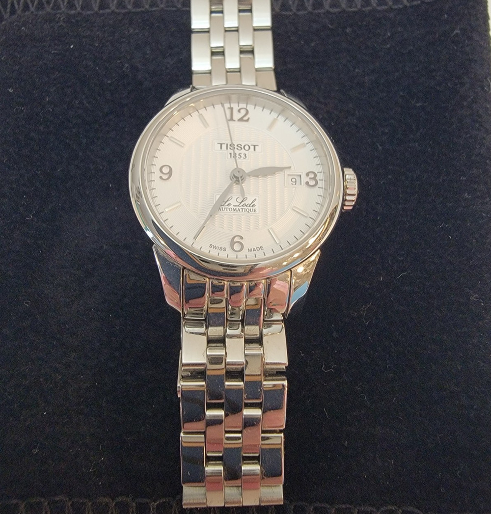 Tissot Le Locle Automatic Ladies Swiss Made 25mm L134/234 Silver Dial Date